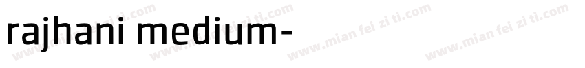 rajhani medium字体转换